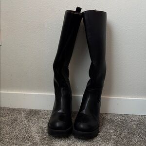 Black Women's Platform Boots